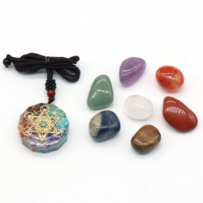 Colorful Irregular Natural Stone Set Gift Box