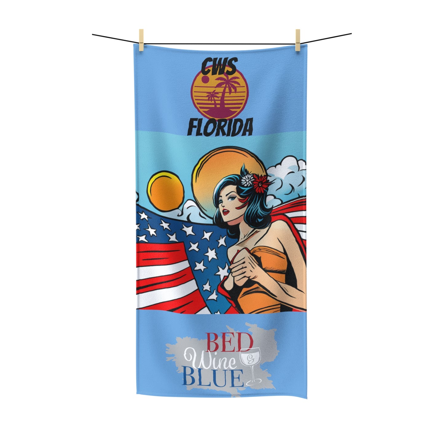 CWS Florida Polycotton Towel By Cozy Winter Store ( ships within USA only)