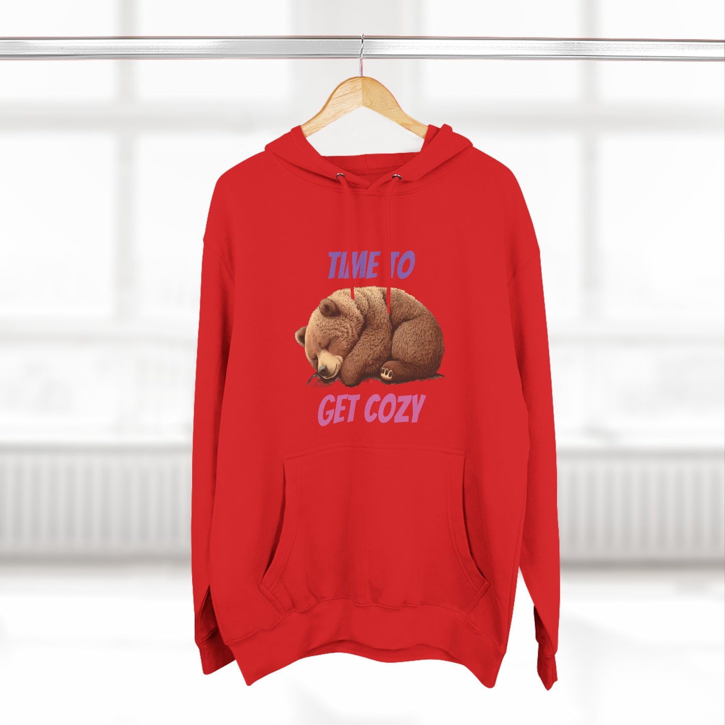 CWS Cozy Bear Three-Panel Fleece Hoodie By Cozy Winter Store