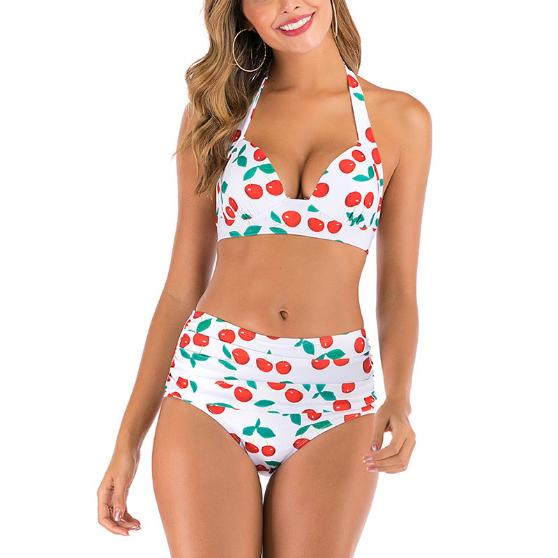 Ladies split swimsuit