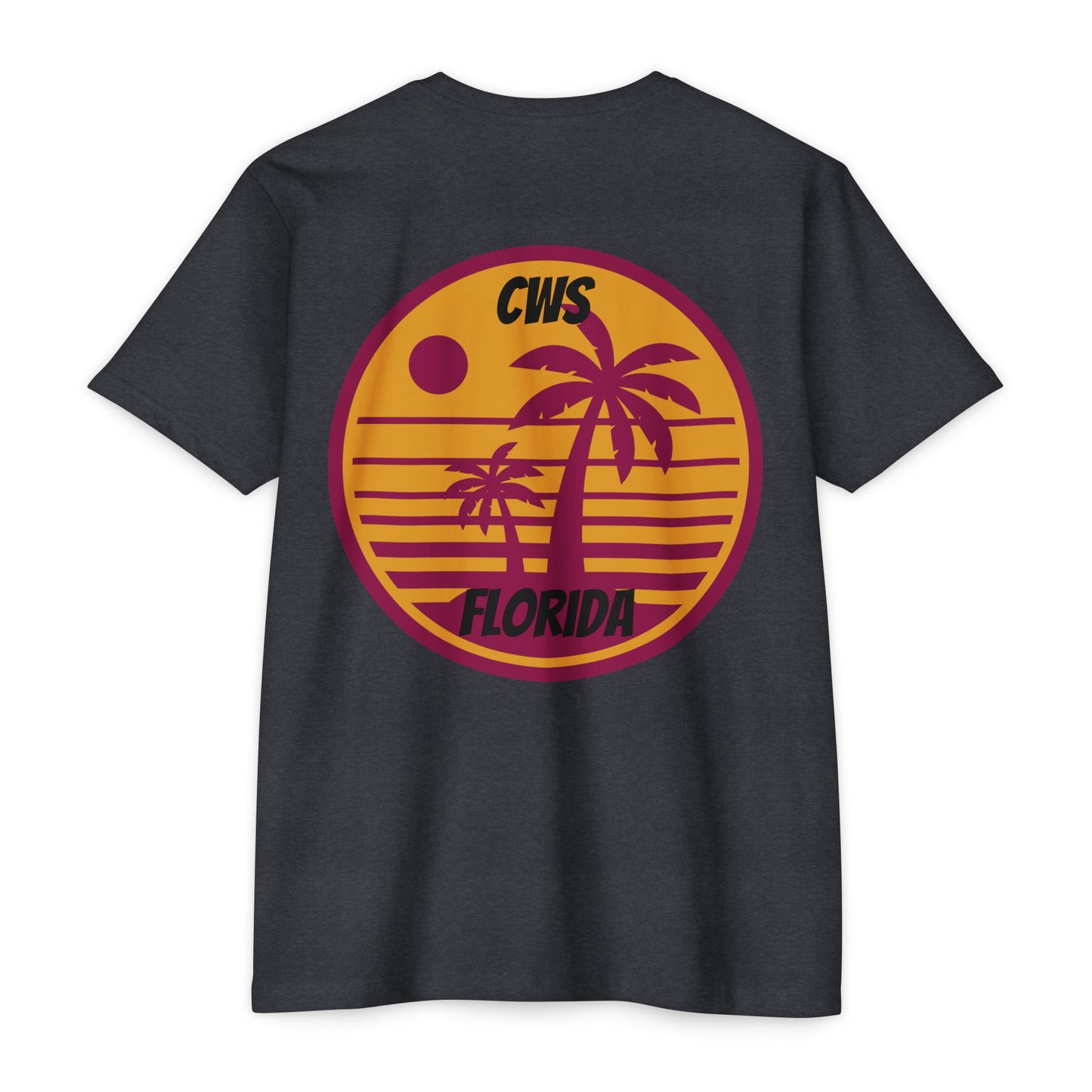 CWS Florida USA Flag Unisex CVC Jersey T-shirt By Cozy Winter Store (ships within USA only)