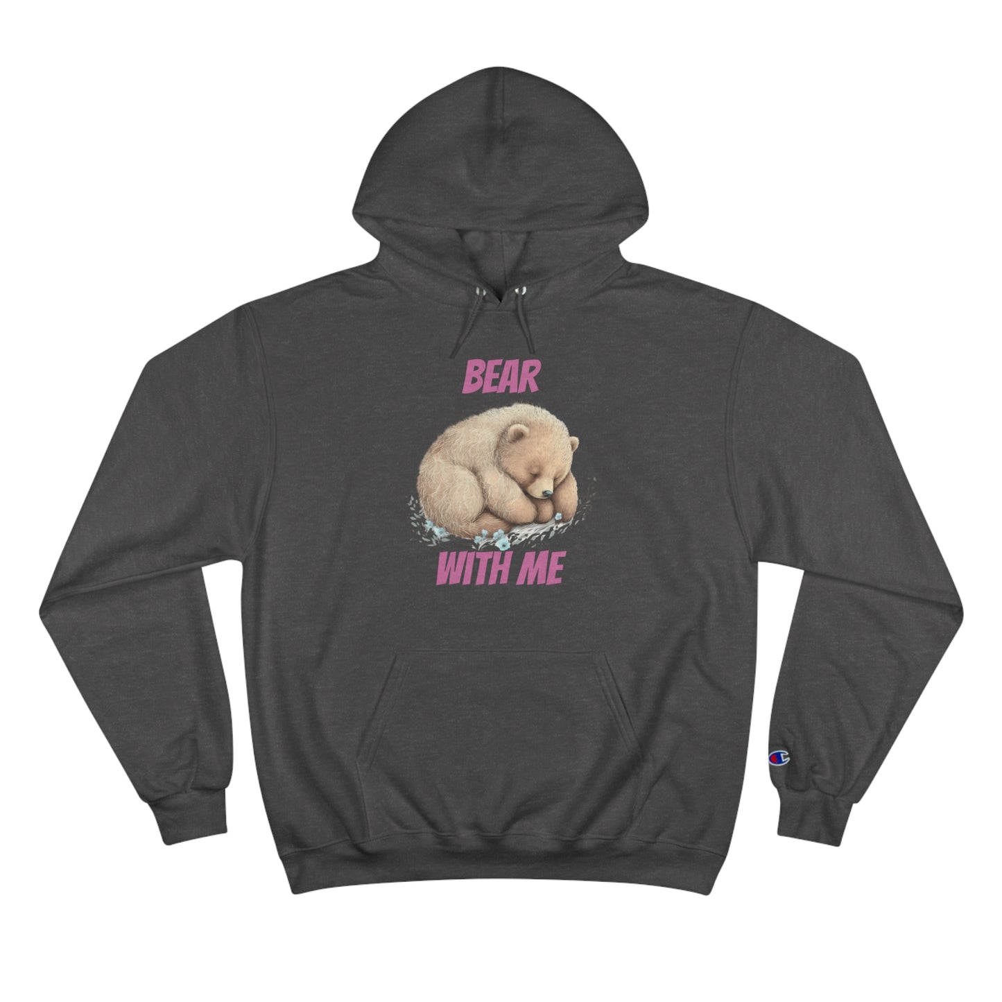 CWS Cozy Hoodie " Bear With Me" Champion Hoodie By Cozy Winter Store