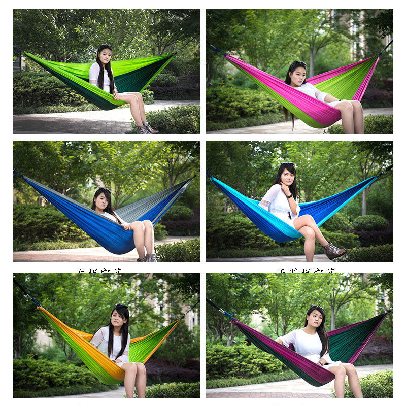 300*200cm  Portable Nylon Parachute Outdoor Double Hammock