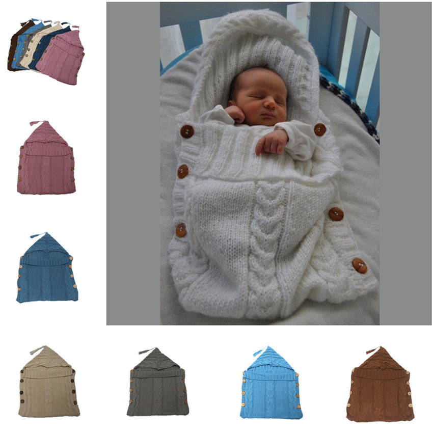 Autumn Winter Baby Knitted Wool Sleeping Bag