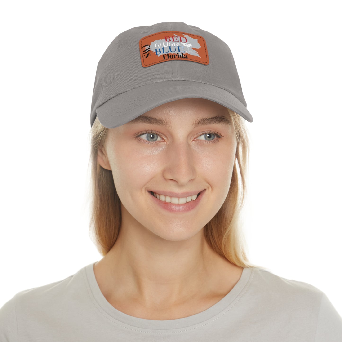 CWS Florida Dad Hat with Leather Patch By Cozy Winter Store (ships within USA only)