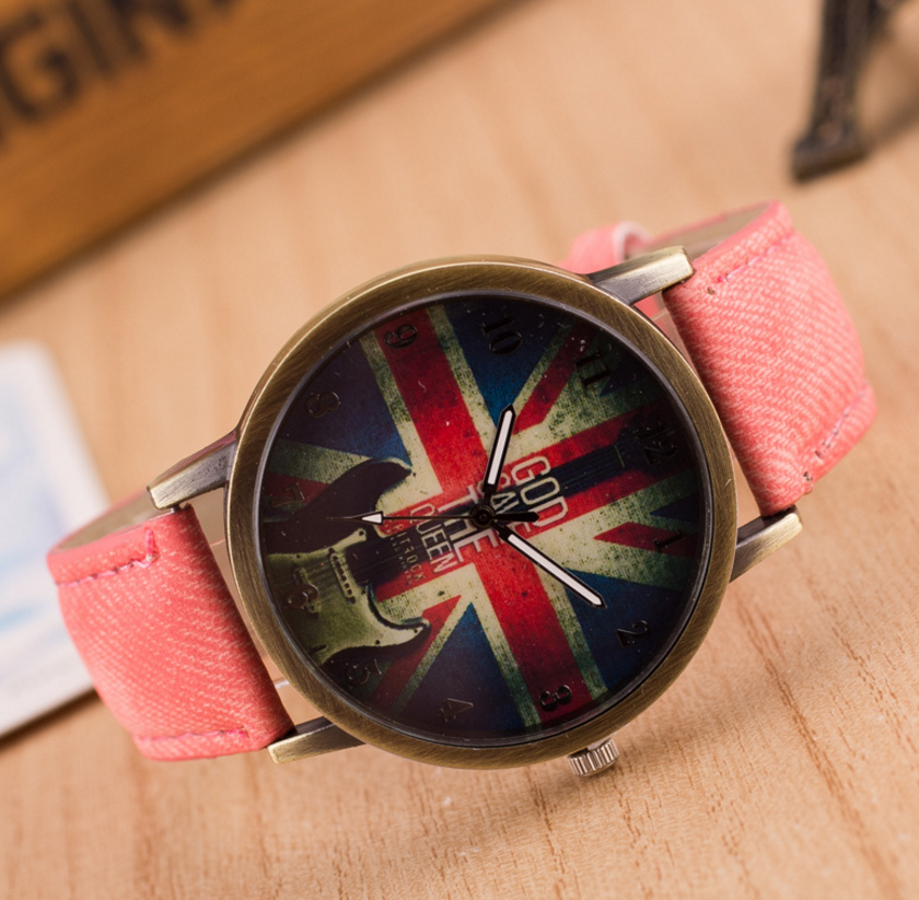 Armbanduhr mit britischer Flagge