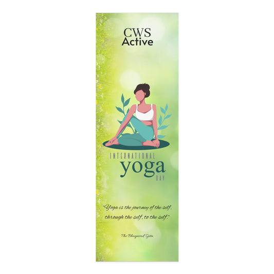 CWS Active International Yoga Day Foam Yoga Mat By Cozy Winter Store