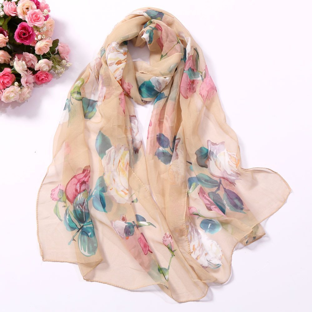 Summer lotus sunscreen scarf