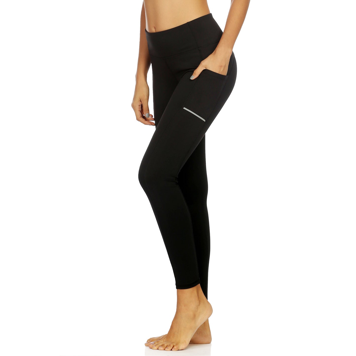 Elastic skinny high waist yoga trousers