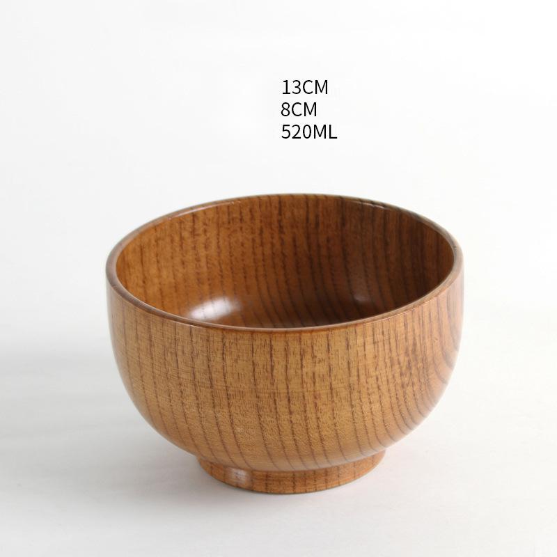 Japanese style natural jujube wooden bowl