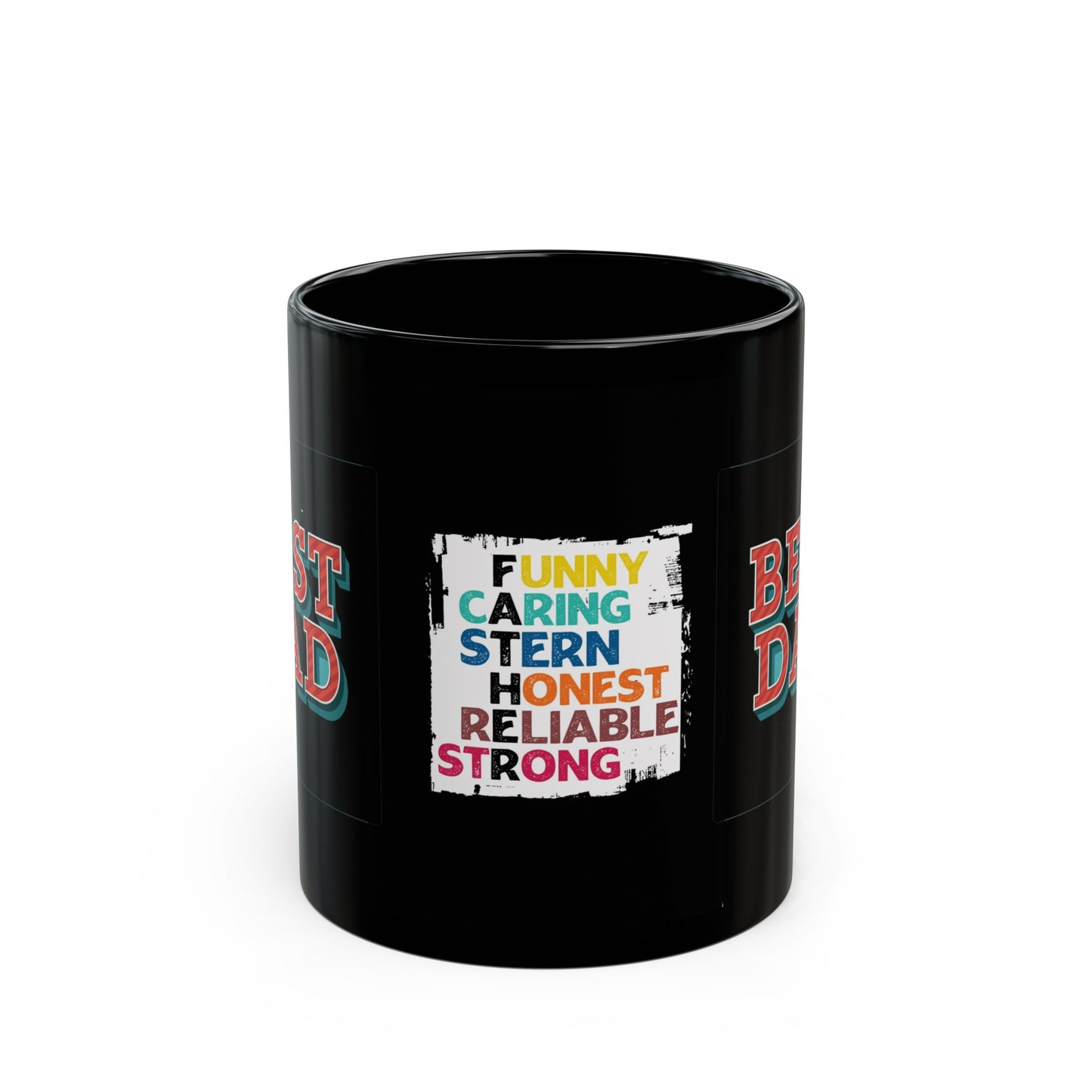 Schwarze Tasse zum Vatertag von CWS Celebrations (311, 425 ml)