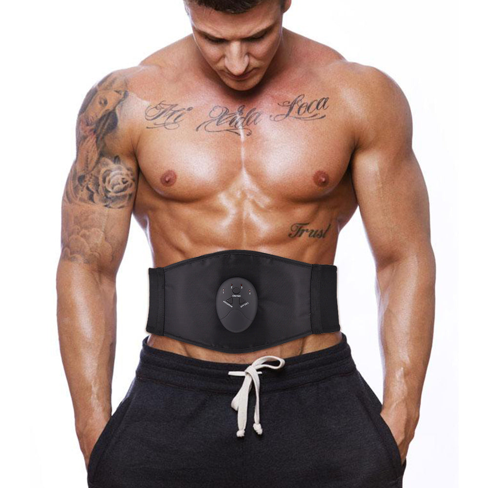 Intelligent Abdominal Apparatus Massage PU Leather Belt Fitness Apparatus