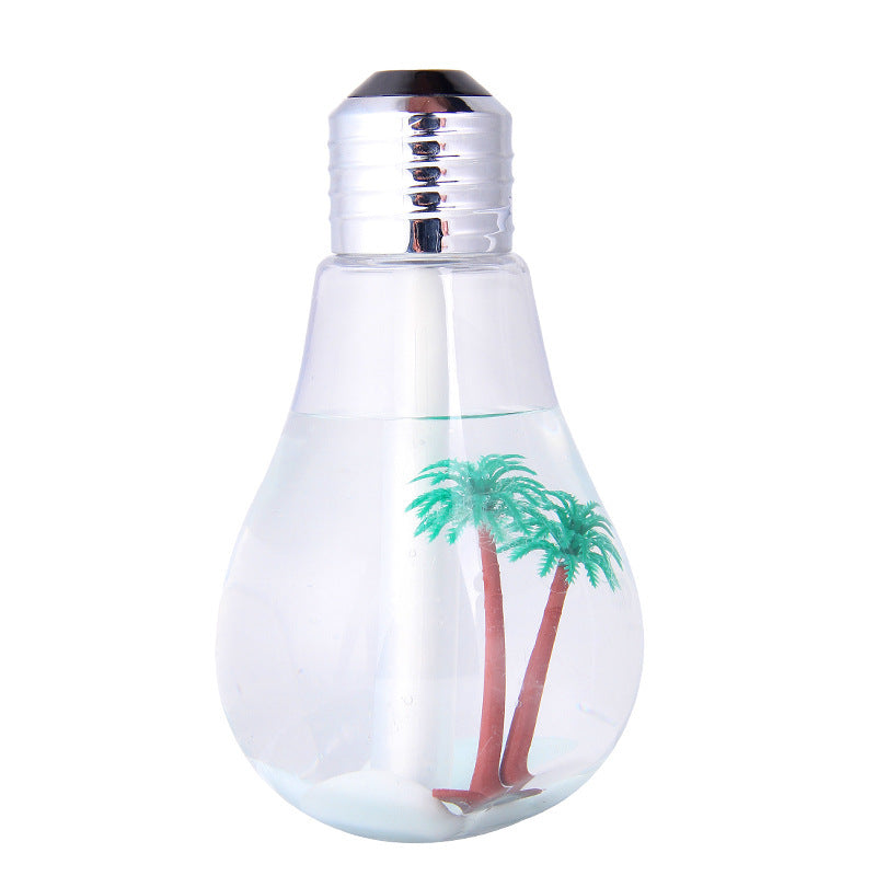 Creative Small Night Lamp Micro Landscape Atomizer Usb Mute Small Colorful Bulb Humidifier