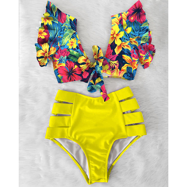 High waist bikini sexy 2-piece set