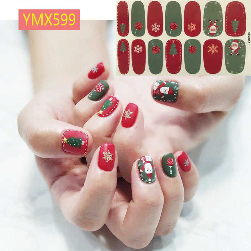 Weihnachtliche Nagelsticker 