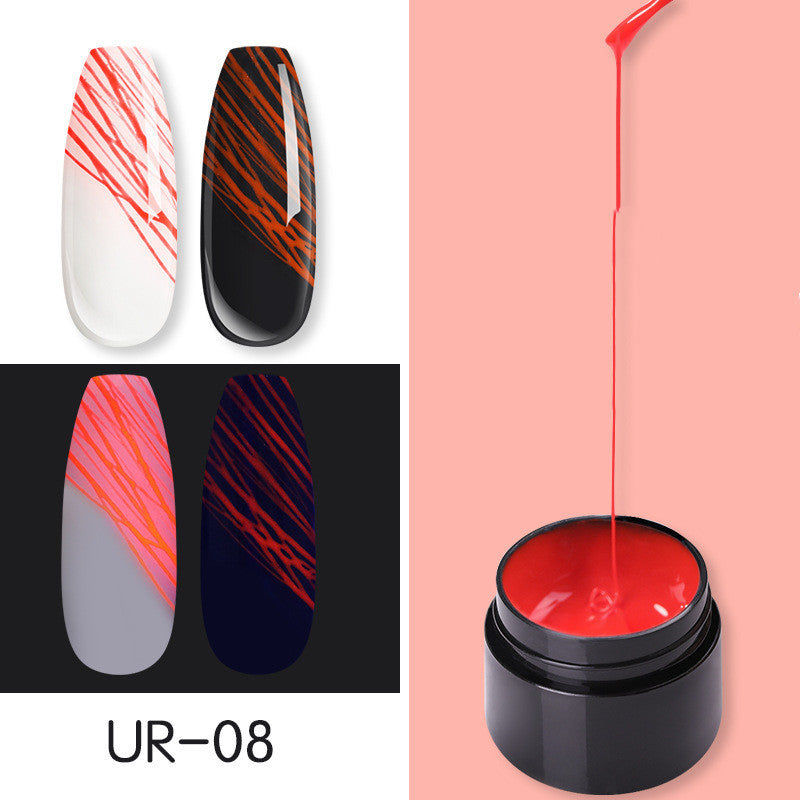 Maniküre Leuchtende Nailart Spinnennagelgel UV-Nagellack