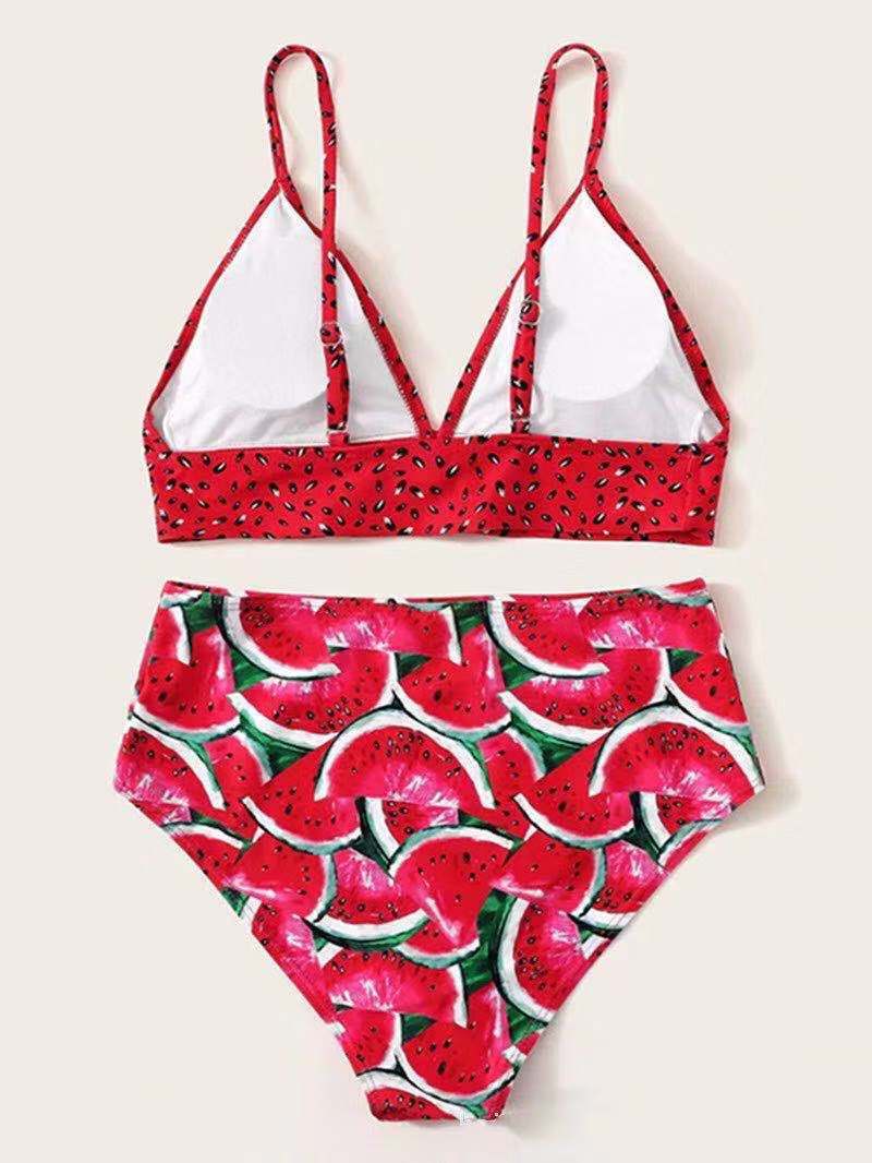 Watermelon print bikini