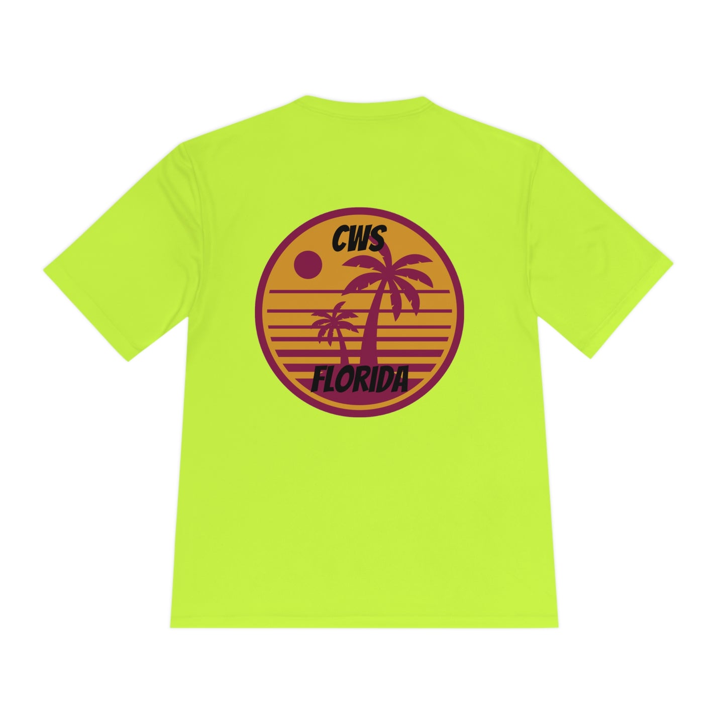 CWS Florida Sunset Unisex Moisture Wicking Tee By Cozy Winter Store (ships within USA only)