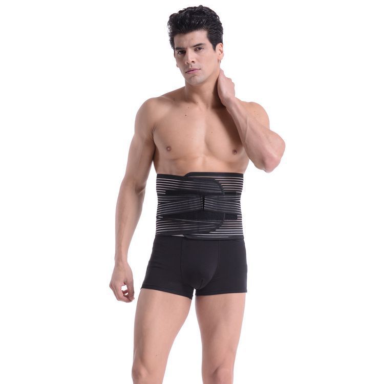 Lumbar support massage belt