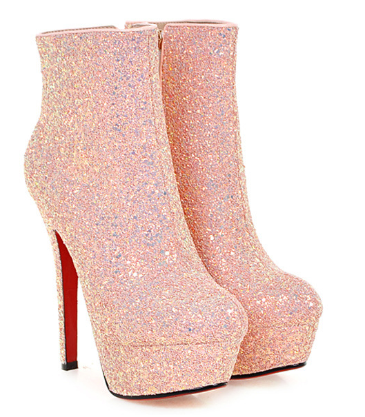 Introducing EuroGlam Sequin Heel Boots—Elegance with a touch of sparkle for the modern and confident stride.