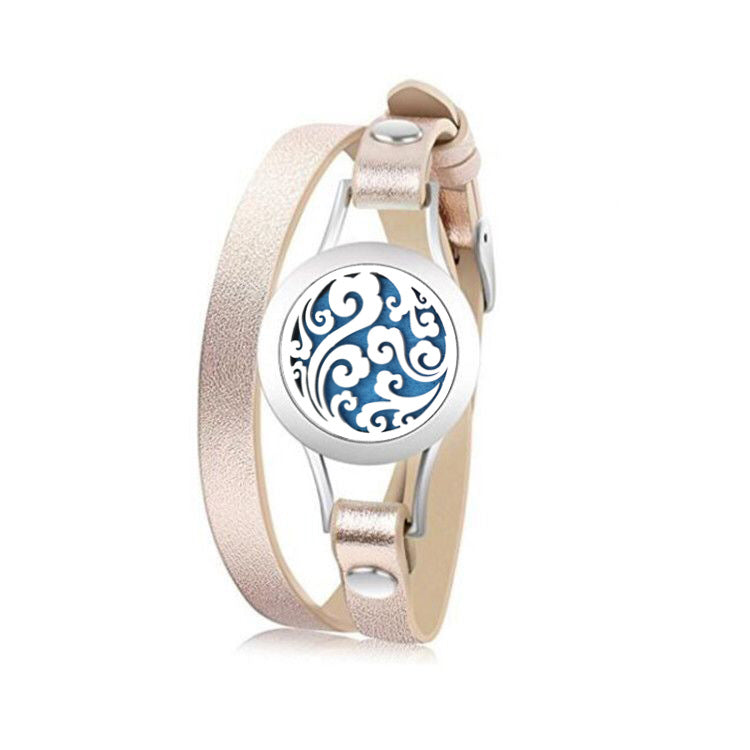 Essence Elysium: Hollow Essential Oil Diffusion Perfume Bracelet.