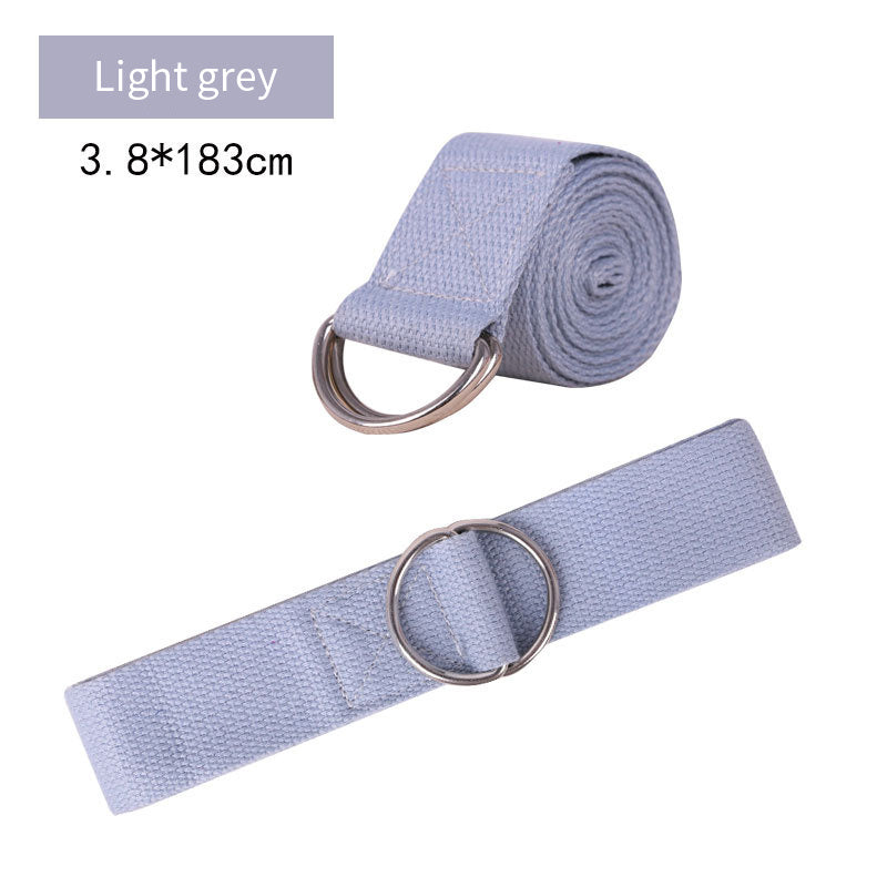 Pure Cotton Yoga Stretch Belt Fitness Tension Belt