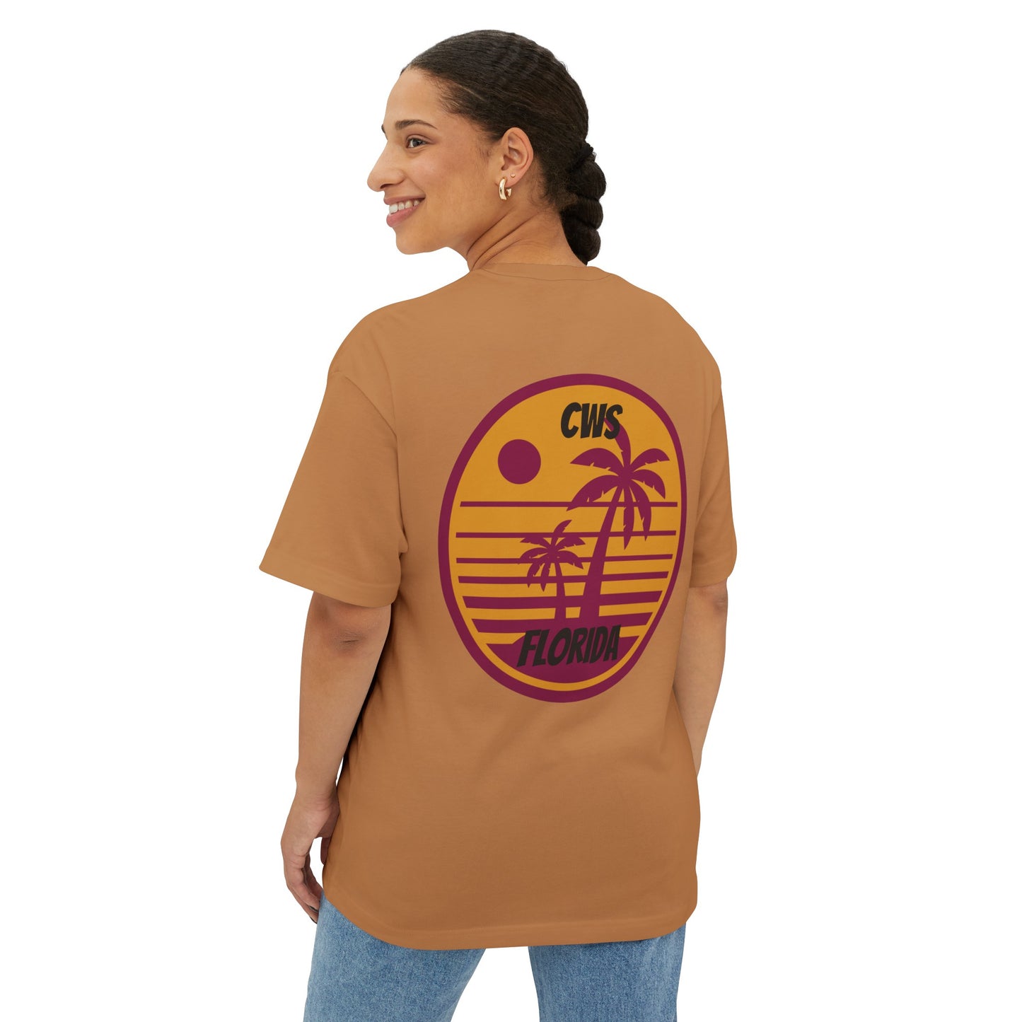 CWS Florida Unisex Oversized Boxy Tee By Cozy Winter Store (ships within USA only)