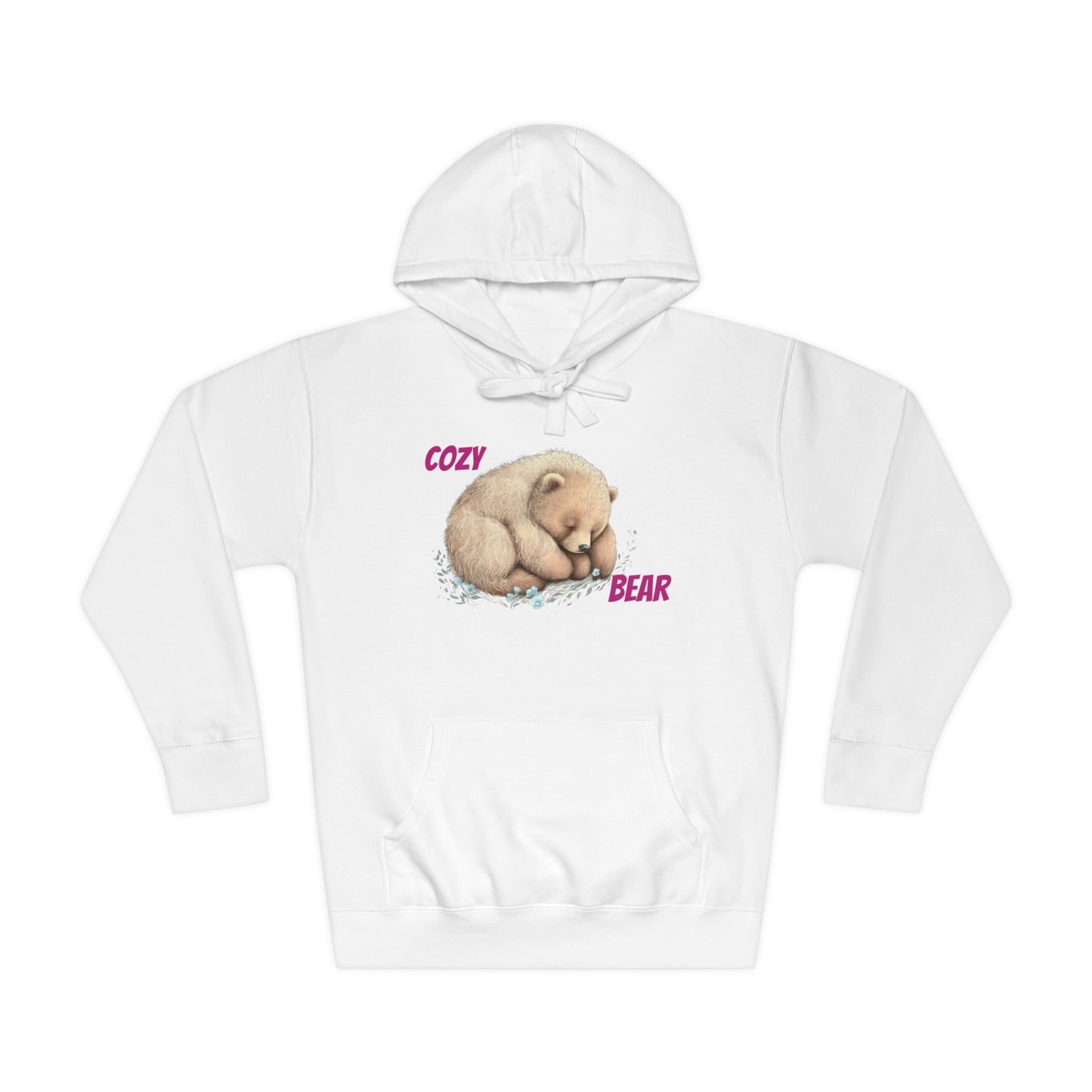 CWS Cozy Bear Unisex Fleece Hoodie By Cozy Winter Store