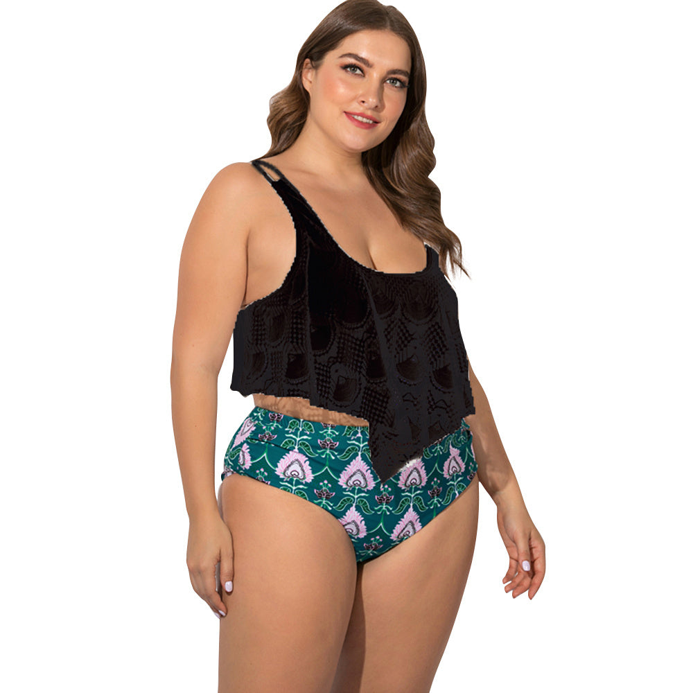 Fat woman plus fat split swimsuit