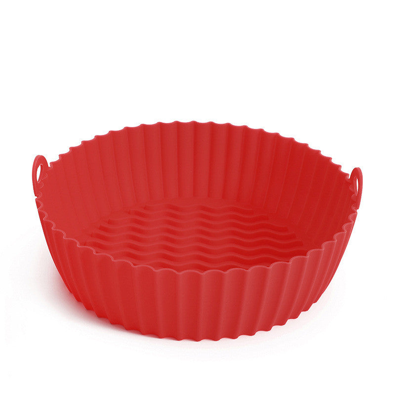 Silicone Basket Pot Tray Airfryer Liner For Air Fryer Reusable Container Accessories Pan Baking Mold Canister Shape Protector