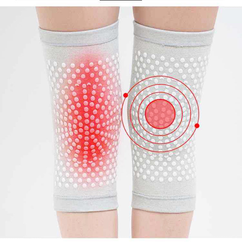 Self-heating knee pads