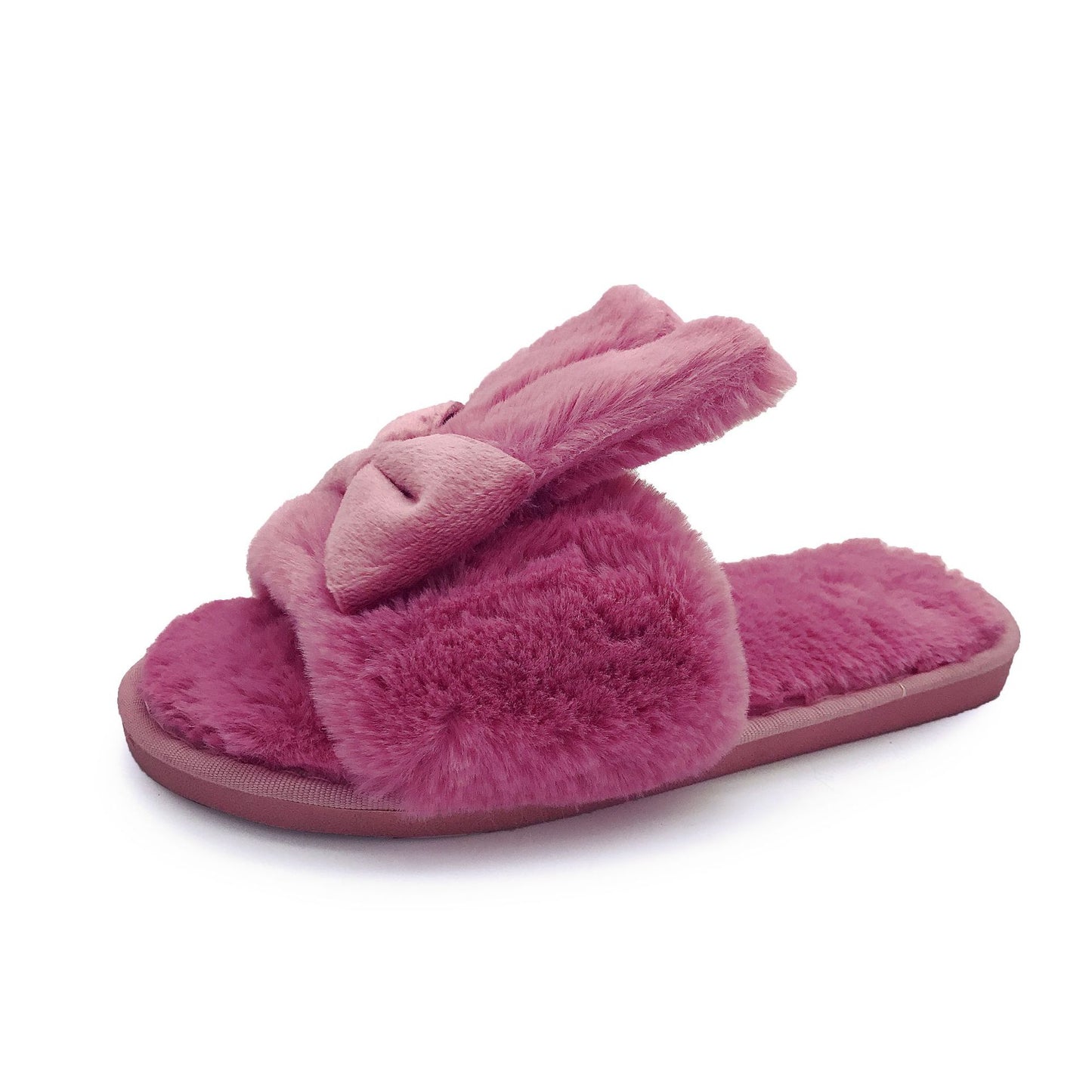 BowPlush: Gemütliche Baumwoll-Slipper mit einem Hauch von Eleganz und einer plüschigen Schleife.