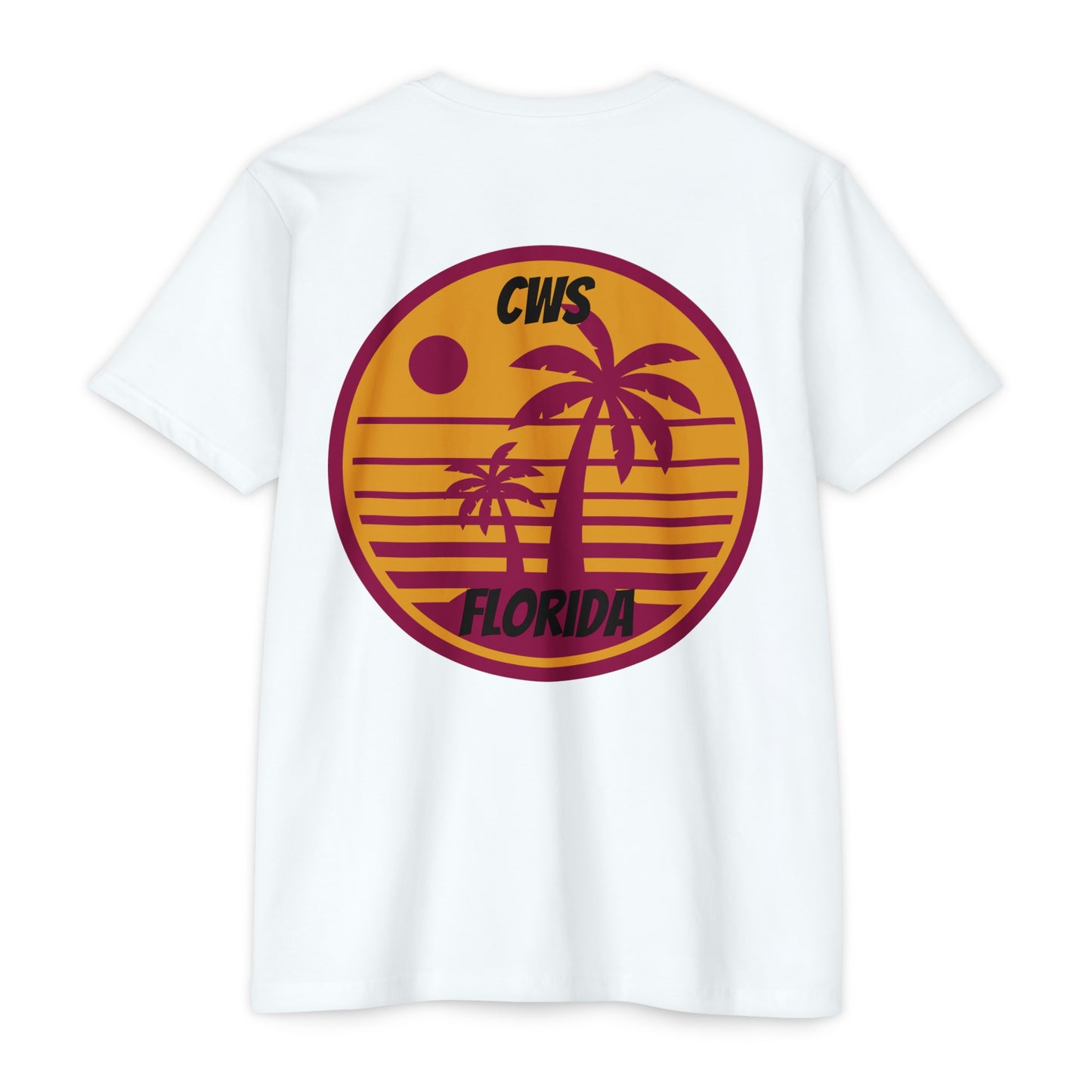 CWS Florida USA Flag Unisex CVC Jersey T-shirt By Cozy Winter Store (ships within USA only)