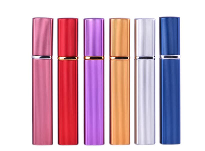 Essence Elysium: 12ML Aluminum Perfume Tube, Lipstick Type Square Glass Bottle. Empty and Ready for Your Favorite Perfume.