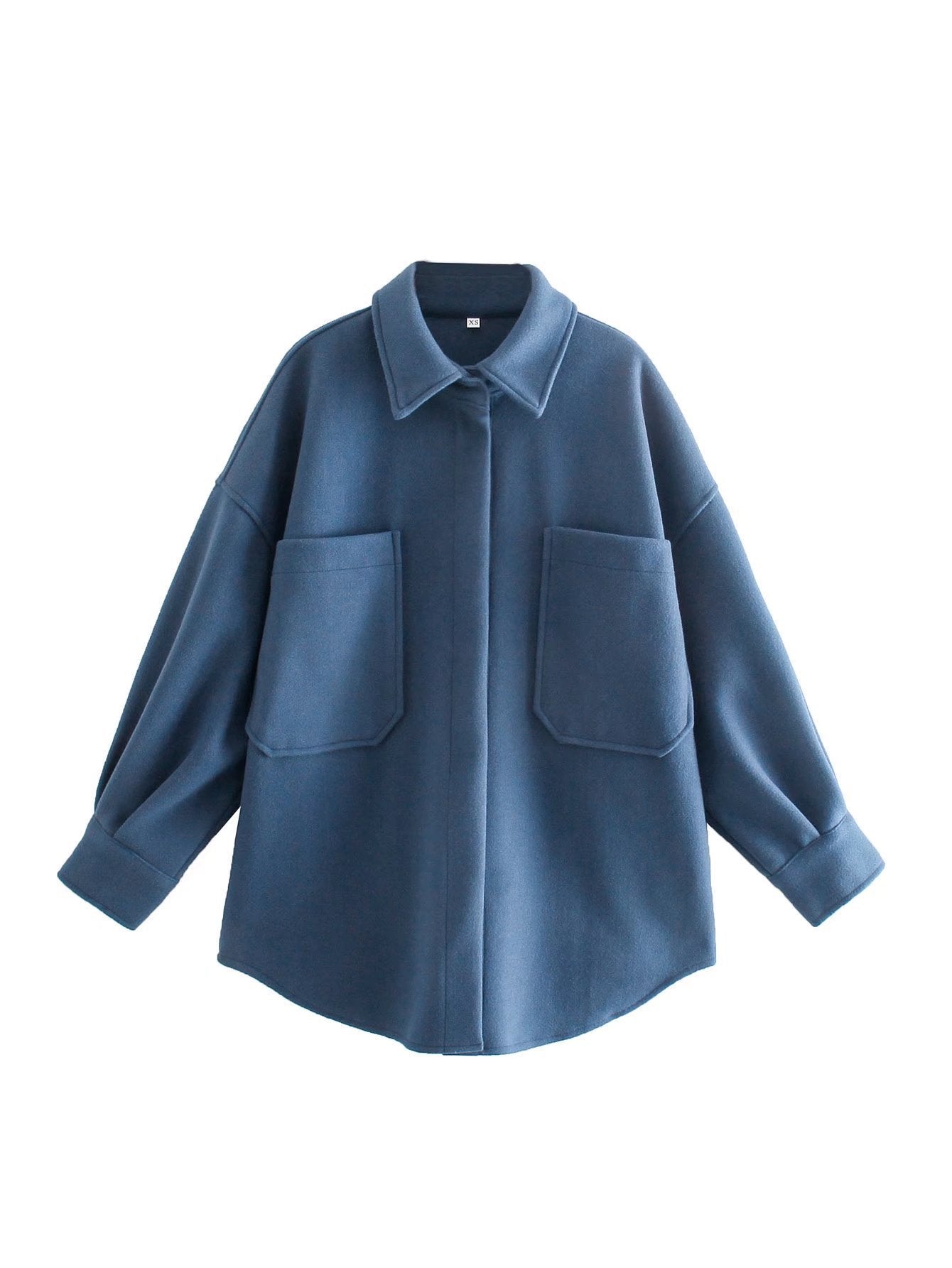 Timeless Charm: Vintage woolen shirt top, a new loose profile for spring and winter.