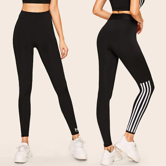 Modische weiße Pull-Down Damen Yoga Sport Leggings 