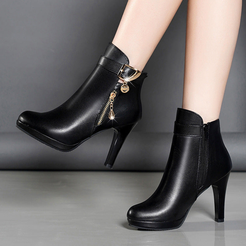 Womens Autumn Leather Boots