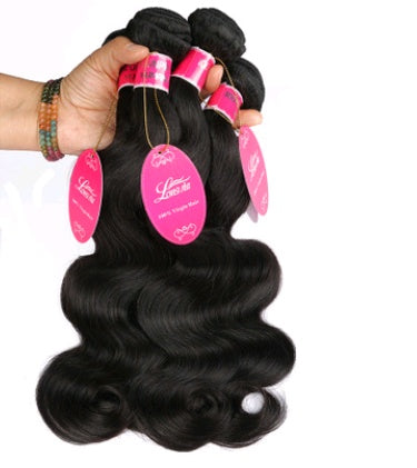 Natural color wig, real wig, hair extension, Brazilian body wave hair wig