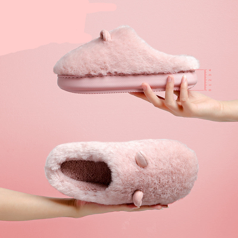 CuteCocoon: Winter home slippers with a cute bag for cozy warmth.