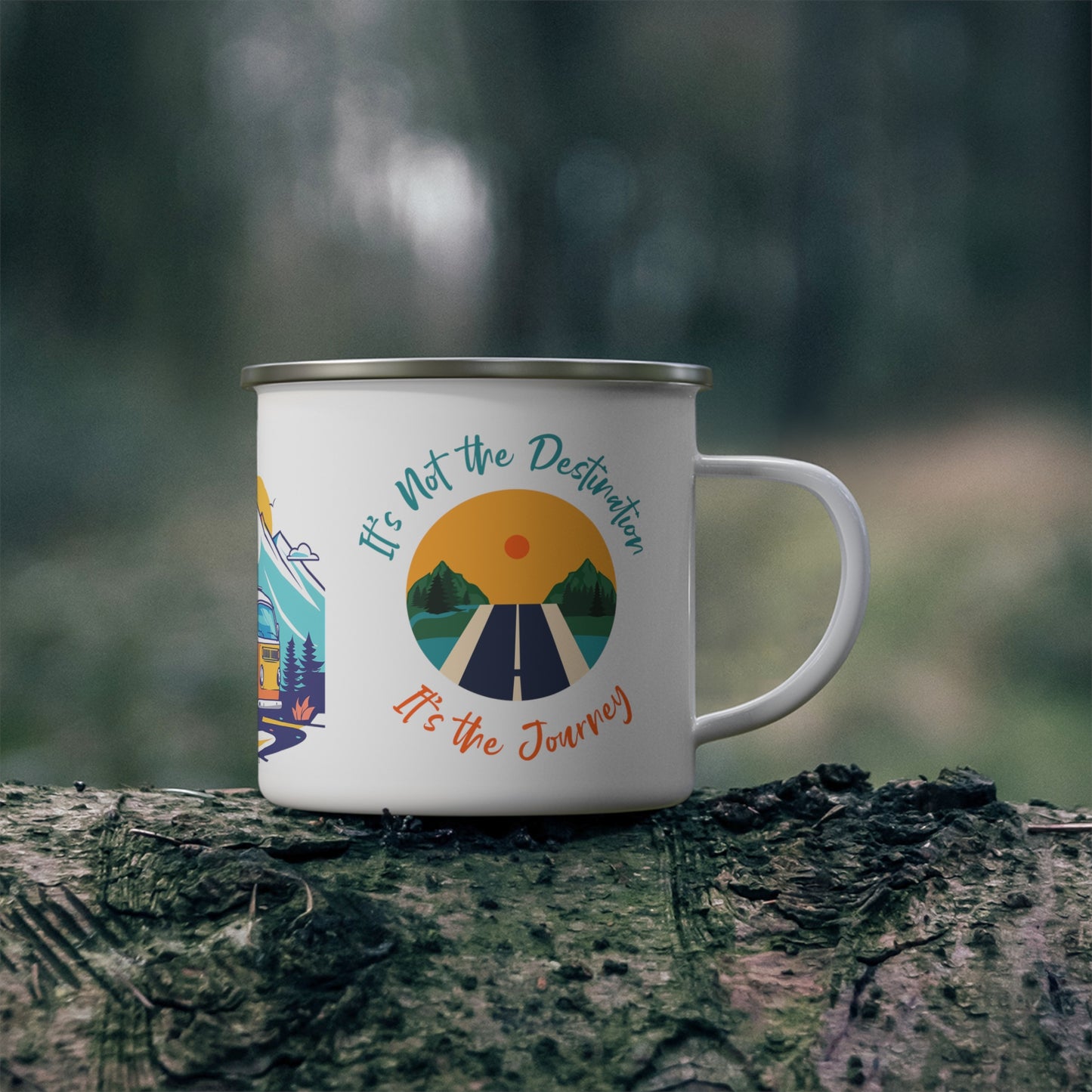 CWS Campa Travel Is Good Enamel Camping Mug