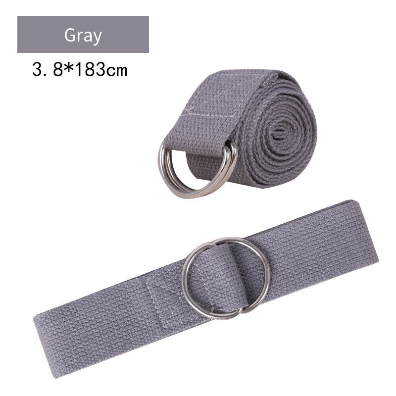 Pure Cotton Yoga Stretch Belt Fitness Tension Belt