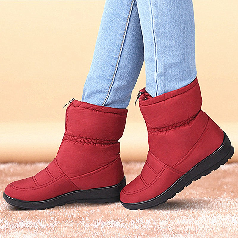 Winterstiefel Damenschuhe dicke Damen Schneestiefel