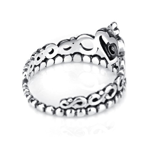 925 Sterling Silber Krone Ring