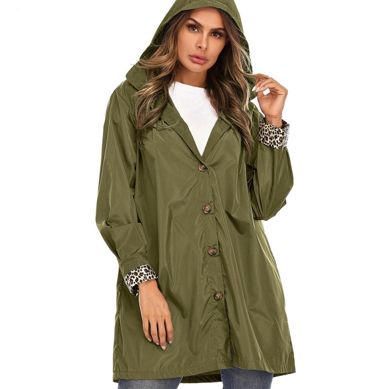 BloomCozy: Großer Mantel mit einfarbigen Blumen für Damen, ein bauschiger Trenchcoat für einen stylischen und warmen Look. 