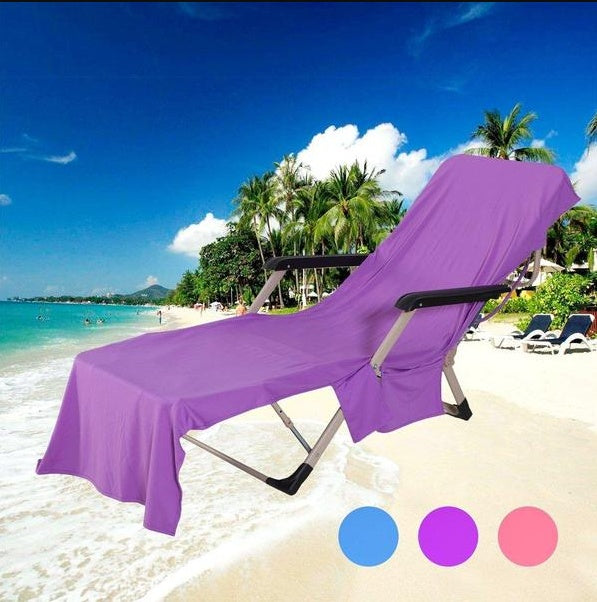 Beach chair towel-cover