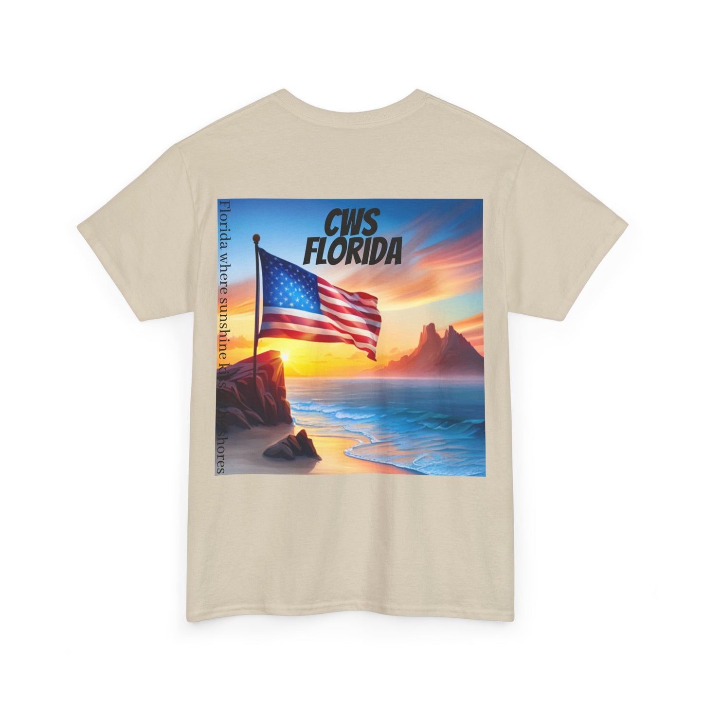 CWS Florida Unisex Heavy Cotton Tee By Cozy Winter Store