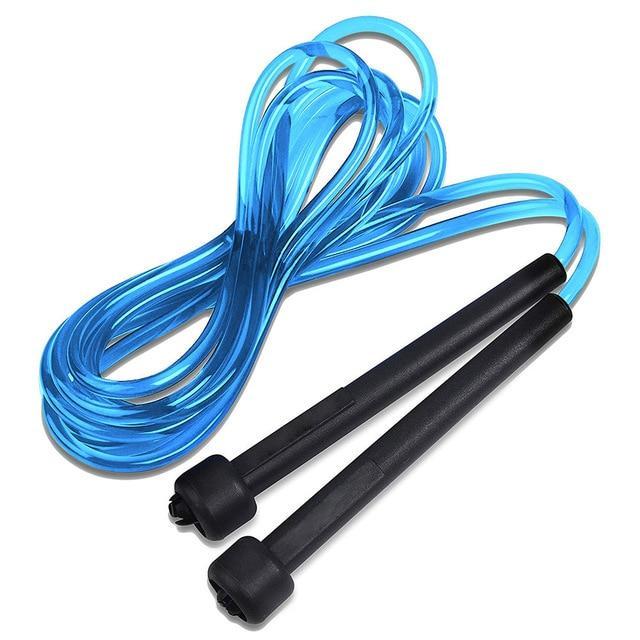 Quick Skipping Test Speed Skipping Rope Thin Handle Rope Crystal Clear Pvc Skipping Rope