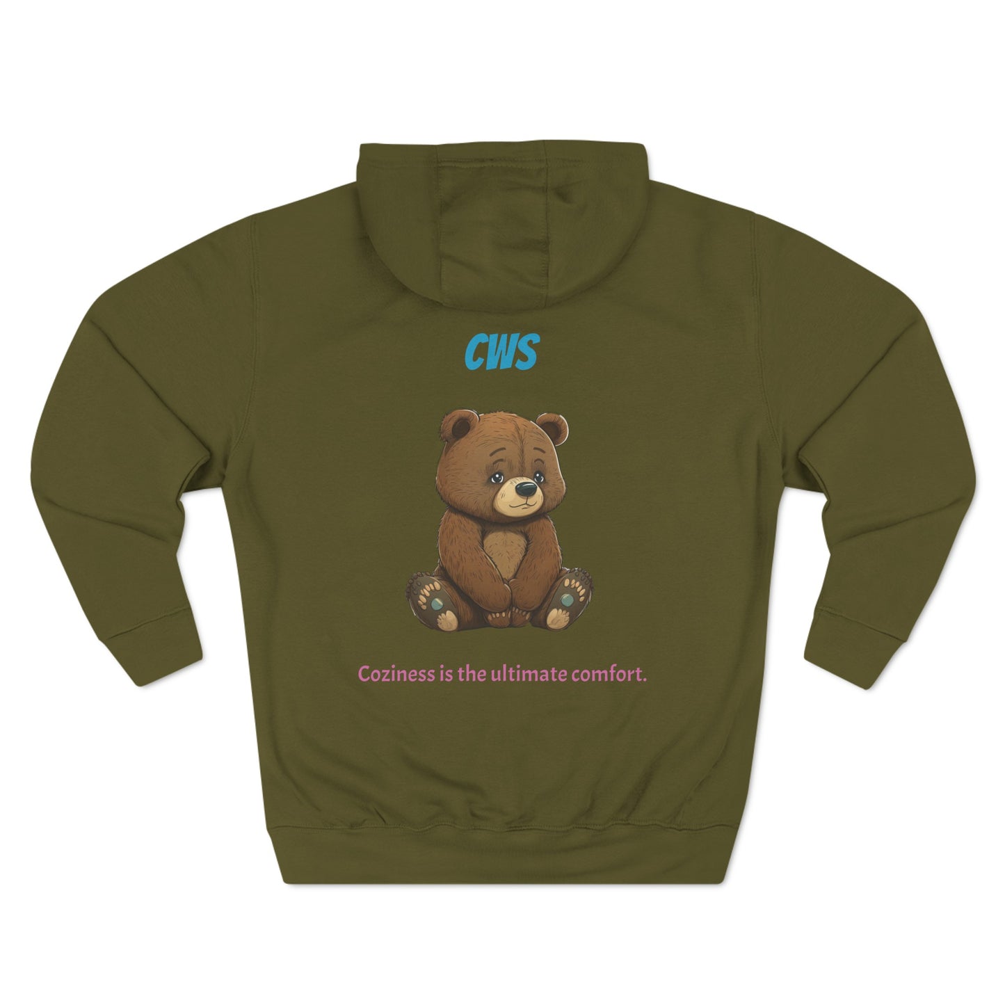 CWS Cozy Bear Three-Panel Fleece Hoodie By Cozy Winter Store