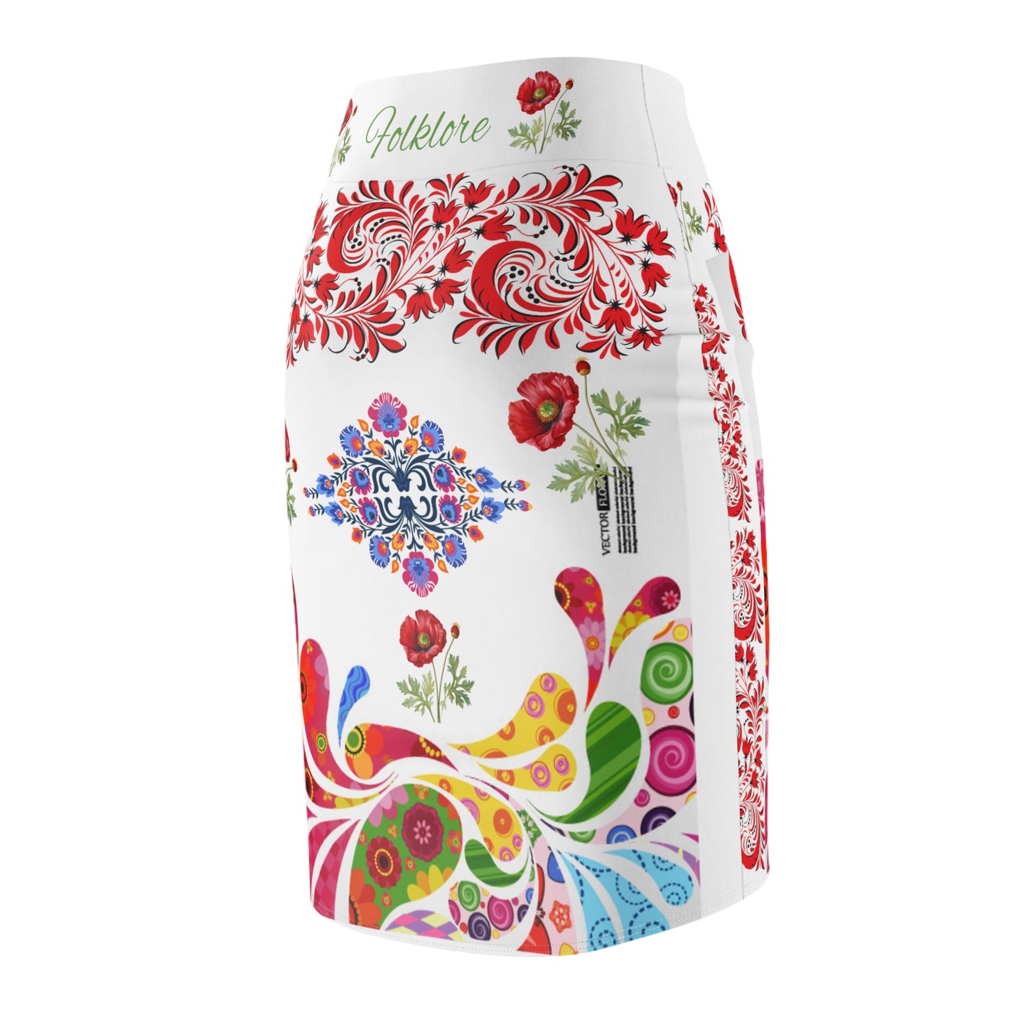 CWS Folklore Slavica Women's Pencil Skirt By Cozy Winter Store