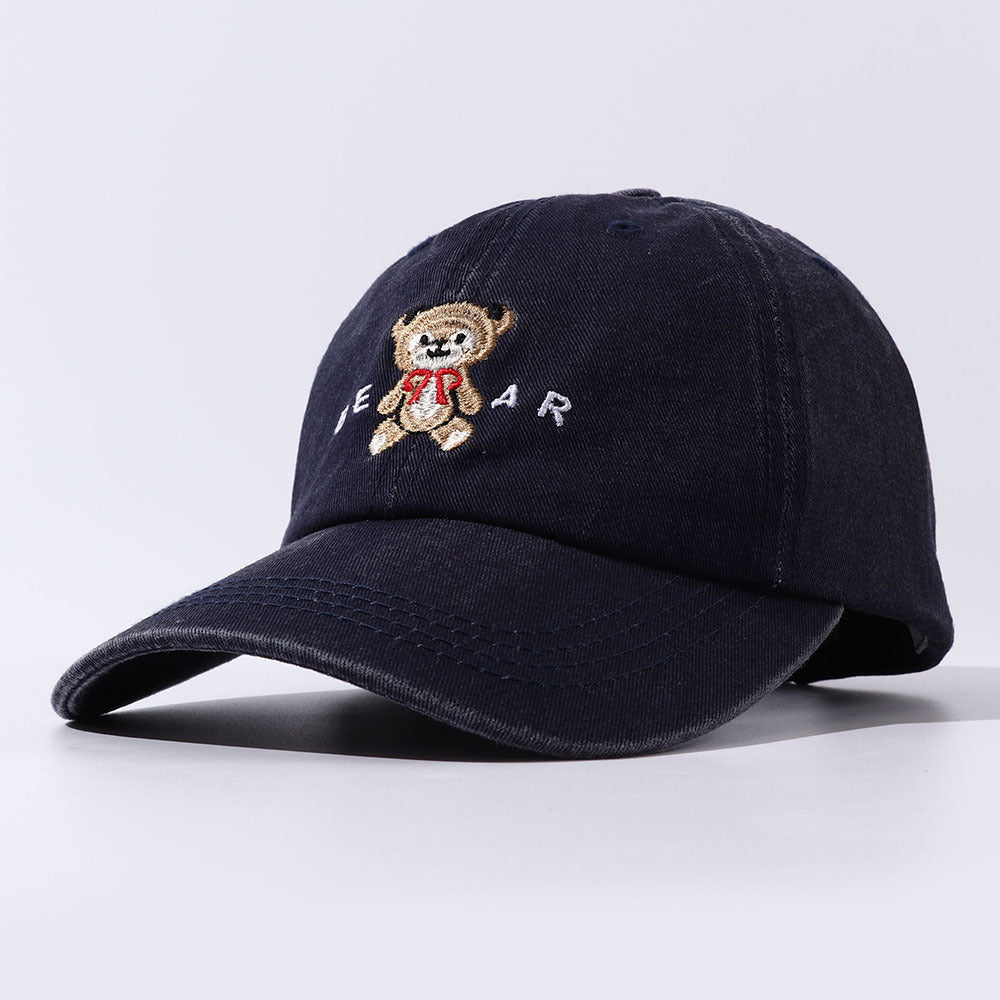 Women Cartoon Teddy Bear Embroidery Dad Hats